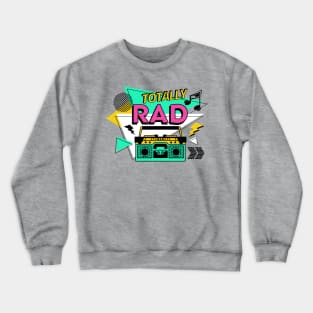 Retro Totally Rad Crewneck Sweatshirt